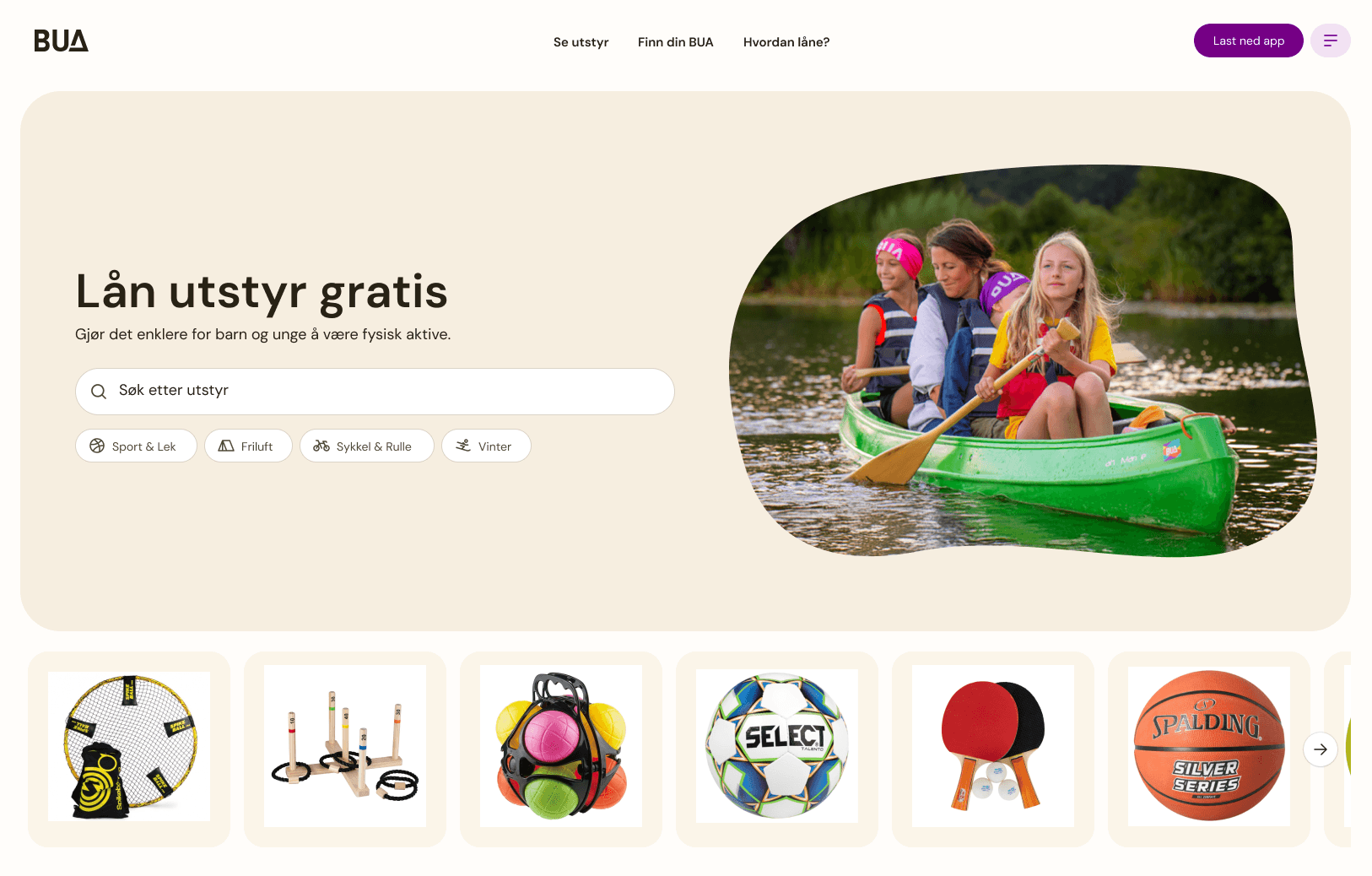 BUA frontpage
